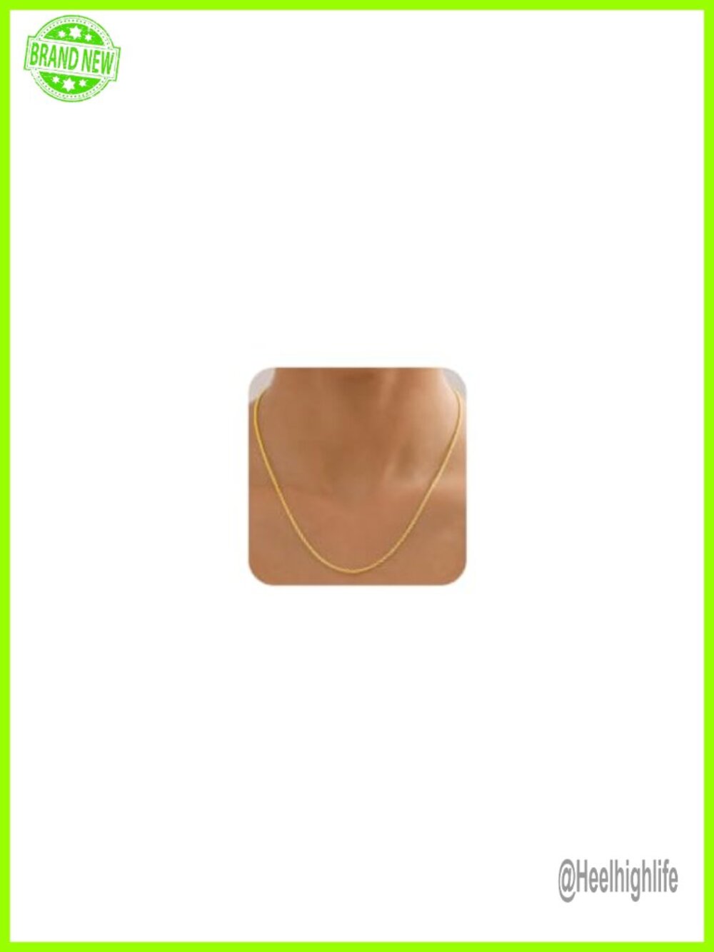 18K Gold Plated 925 Sterling Silver Rope Chain Necklace 2mm Adjustable 16-30"